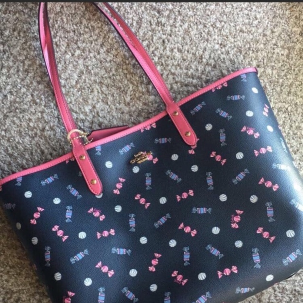 Coach reversible tote bag